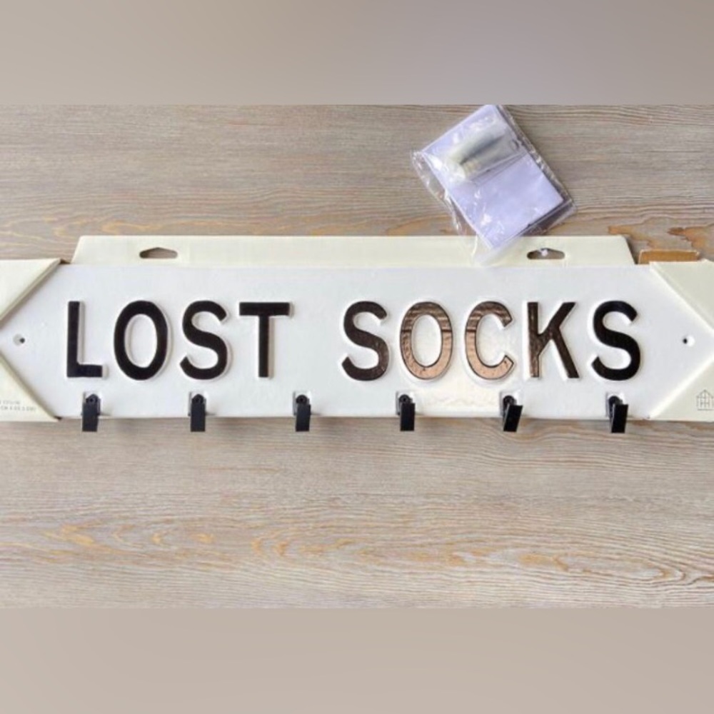 HEARTH AND HAND w/Magnolia  "LOST SOCKS" SIGN